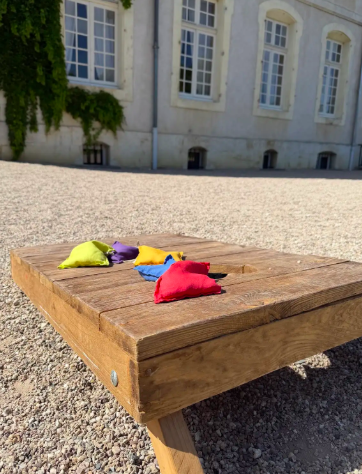 Jeux en bois au Château de Vandeléville