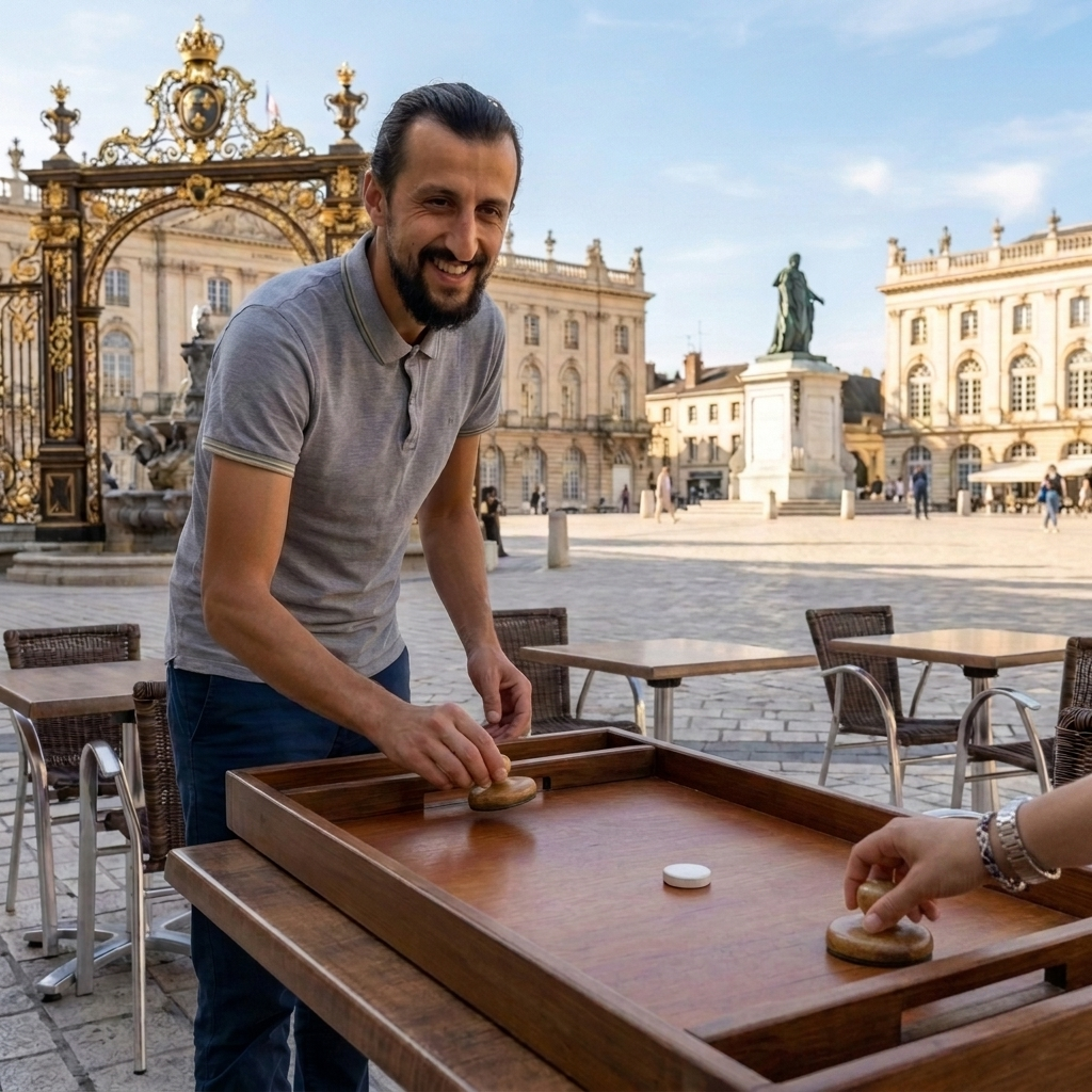 Le fondateur de Divertyloc, artisan de jeux en bois à Nancy